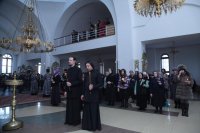 12-В среду первой седмицы Великого поста епископ Амфилохий продолжил чтение Великого покаянного канона преподобного Андрея Критского