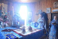 17-В субботу Акафиста епископ Амфилохий совершил Божественную Литургию в Покровском храме Усть-Каменогорска