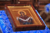 30-В субботу Акафиста епископ Амфилохий совершил Божественную Литургию в Покровском храме Усть-Каменогорска