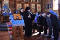 31-В субботу Акафиста епископ Амфилохий совершил Божественную Литургию в Покровском храме Усть-Каменогорска