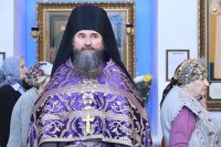 7-В Неделю 5-ю Великого поста епископ Амфилохий совершил Божественную Литургию в Богородице-Рождественском храме Усть-Каменогорска