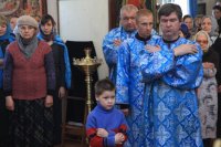 20-В Неделю 5-ю Великого поста епископ Амфилохий совершил Божественную Литургию в Богородице-Рождественском храме Усть-Каменогорска