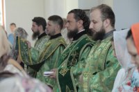 7-Накануне Святой Пятидесятницы в Свято-Андреевском кафедральном соборе было совершено праздничное Всенощное бдение