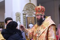 11-В канун Недели о мытаре и фарисее епископ Амфилохий возглавил служение Всенощного бдения в главном храме Рудного Алтая