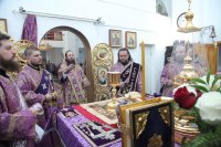 15-В субботу первой седмицы Святой Четыредесятницы епископ Амфилохий совершил Божественную Литургию в Андреевском кафедральном соборе