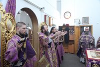 16-В субботу первой седмицы Святой Четыредесятницы епископ Амфилохий совершил Божественную Литургию в Андреевском кафедральном соборе
