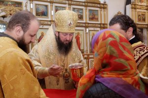 В Неделю 22-ю по Пятидесятнице Преосвященнейший епископ Амфилохий совершил Божественную Литургию в Андреевском кафедральном соборе