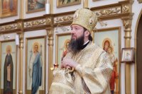 23-В Неделю 22-ю по Пятидесятнице Преосвященнейший епископ Амфилохий совершил Божественную Литургию в Андреевском кафедральном соборе