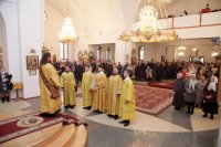 27-В Неделю 22-ю по Пятидесятнице Преосвященнейший епископ Амфилохий совершил Божественную Литургию в Андреевском кафедральном соборе