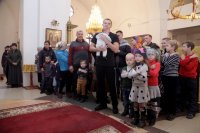 28-В Неделю 22-ю по Пятидесятнице Преосвященнейший епископ Амфилохий совершил Божественную Литургию в Андреевском кафедральном соборе