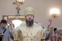 10-В Неделю 9-ю по Пятидесятнице епископ Амфилохий совершил Божественную Литургию в Андреевском кафедральном соборе