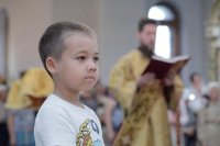 24-В Неделю 9-ю по Пятидесятнице епископ Амфилохий совершил Божественную Литургию в Андреевском кафедральном соборе