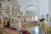 33-В Неделю 9-ю по Пятидесятнице епископ Амфилохий совершил Божественную Литургию в Андреевском кафедральном соборе