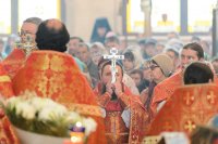30-Епископ Усть-Каменогорский и Семипалатинский Амфилохий сослужил Главе Казахстанского Митрополичьего округа перед мироточивым образом Царицы Небесной "Умягчение злых сердец" в Благовещенском соборе Павлодара