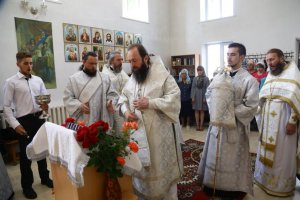 Рождество Предтечи и Крестителя Господня Иоанна. Управляющий Усть-Каменогорской епархией совершил Литургию в Иоанно-Предтеченском храме п. Первомайский.