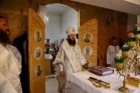 14-Рождество Предтечи и Крестителя Господня Иоанна. Управляющий Усть-Каменогорской епархией совершил Литургию в Иоанно-Предтеченском храме п. Первомайский.