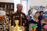 23-Рождество Предтечи и Крестителя Господня Иоанна. Управляющий Усть-Каменогорской епархией совершил Литургию в Иоанно-Предтеченском храме п. Первомайский.