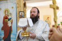 25-Рождество Предтечи и Крестителя Господня Иоанна. Управляющий Усть-Каменогорской епархией совершил Литургию в Иоанно-Предтеченском храме п. Первомайский.