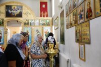 36-Рождество Предтечи и Крестителя Господня Иоанна. Управляющий Усть-Каменогорской епархией совершил Литургию в Иоанно-Предтеченском храме п. Первомайский.