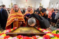 42-	 Мироточивый образ Божией Матери «Умягчение злых сердец» прибыл на землю Рудного Алтая