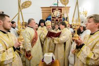 28-Епископ Амфилохий принял участие в великом освящении новопостроенного Михаило-Архангельского храма в городе Павлодаре