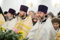 32-Епископ Амфилохий принял участие в великом освящении новопостроенного Михаило-Архангельского храма в городе Павлодаре
