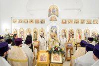 36-Епископ Амфилохий принял участие в великом освящении новопостроенного Михаило-Архангельского храма в городе Павлодаре