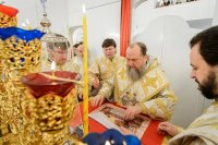 37-Епископ Амфилохий принял участие в великом освящении новопостроенного Михаило-Архангельского храма в городе Павлодаре