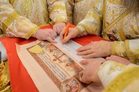 38-Епископ Амфилохий принял участие в великом освящении новопостроенного Михаило-Архангельского храма в городе Павлодаре