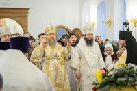 40-Епископ Амфилохий принял участие в великом освящении новопостроенного Михаило-Архангельского храма в городе Павлодаре