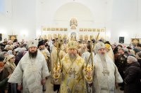 47-Епископ Амфилохий принял участие в великом освящении новопостроенного Михаило-Архангельского храма в городе Павлодаре