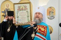 56-Епископ Амфилохий принял участие в великом освящении новопостроенного Михаило-Архангельского храма в городе Павлодаре