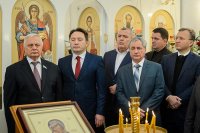 60-Епископ Амфилохий принял участие в великом освящении новопостроенного Михаило-Архангельского храма в городе Павлодаре