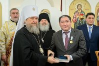 64-Епископ Амфилохий принял участие в великом освящении новопостроенного Михаило-Архангельского храма в городе Павлодаре