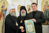 72-Епископ Амфилохий принял участие в великом освящении новопостроенного Михаило-Архангельского храма в городе Павлодаре