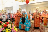 4-	 В главном храме Рудного Алтая состоялась праздничная Литургия по случаю принесения в Восточный Казахстан мироточивой иконы Богоматери «Умягчение злых сердец» 
