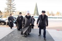 1-Управляющий Усть-Каменогорской епархией принял участие во встрече с акимом Павлодарской области. Руководитель региона награжден орденом Казахстанского Митрополичьего округа
