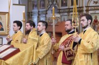 5-В канун Недели о блудном сыне Преосвященнейший епископ Амфилохий совершил Всенощное бдение в Свято-Андреевском кафедральном соборе