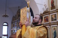 8-В канун Недели о блудном сыне Преосвященнейший епископ Амфилохий совершил Всенощное бдение в Свято-Андреевском кафедральном соборе