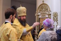 18-В канун Недели о блудном сыне Преосвященнейший епископ Амфилохий совершил Всенощное бдение в Свято-Андреевском кафедральном соборе
