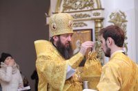 19-В канун Недели о блудном сыне Преосвященнейший епископ Амфилохий совершил Всенощное бдение в Свято-Андреевском кафедральном соборе
