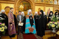44-Управляющий Усть-Каменогорской и Семипалатинской епархией принял участие в торжествах по случаю принесения ковчега с частью пояса Пресвятой Богородицы