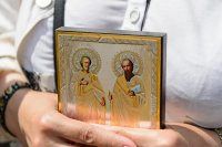 54-Епископ Усть-Каменогорский и Семипалатинский Амфилохий принял участие в крестном ходе, совершенном в праздник апостолов Петра и Павла в городе Петропавловске