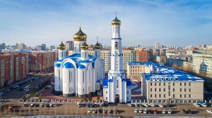 Епископ Амфилохий сослужил Главе Казахстанского Митрополичьего округа в главном храме страны