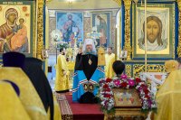4-Епископ Амфилохий сослужил Главе Казахстанского Митрополичьего округа в главном храме страны