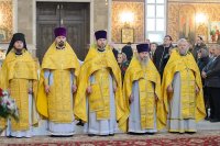 7-Епископ Амфилохий сослужил Главе Казахстанского Митрополичьего округа в главном храме страны