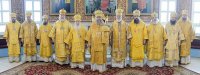 31-Епископ Амфилохий сослужил Главе Казахстанского Митрополичьего округа в главном храме страны