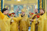34-Епископ Амфилохий сослужил Главе Казахстанского Митрополичьего округа в главном храме страны