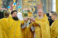 38-Епископ Амфилохий сослужил Главе Казахстанского Митрополичьего округа в главном храме страны