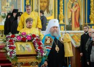 39-Епископ Амфилохий сослужил Главе Казахстанского Митрополичьего округа в главном храме страны